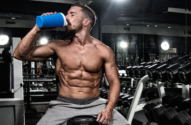 bodybuilder Drinks Protein Shake Gym 501672820 770x533 1