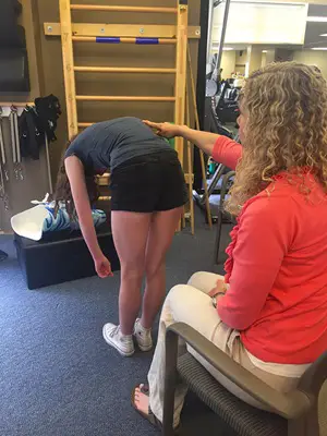 sophie and mom scoliosis test